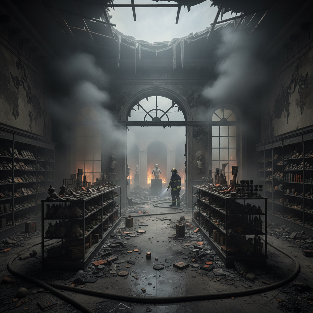 Fire threatens one of America’s most bizarre museums